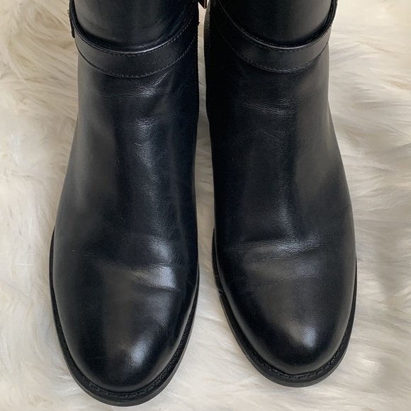 MICHAEL KORS black & brown booties size 6.5 - Picture 3 of 8